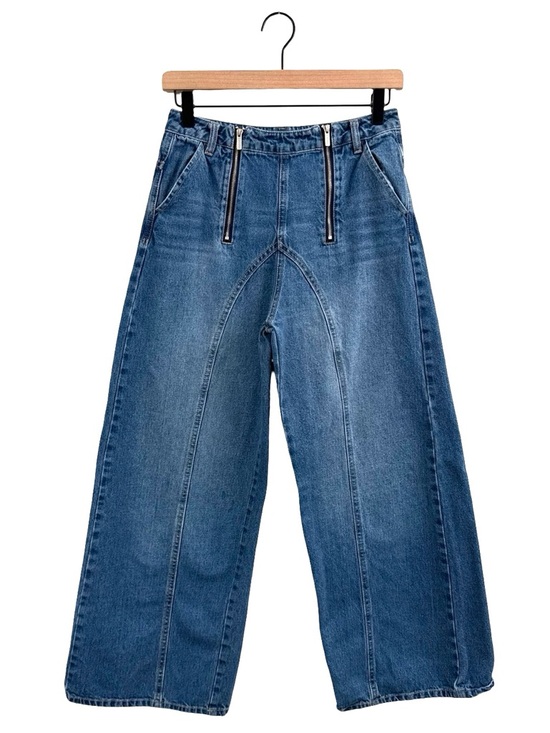 Habitual Denim - Habitual Denim Barrel Wide Leg High-Rise Jeans - Blue